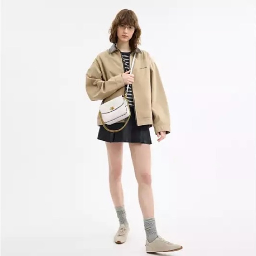 Coach Women’s Cassie 19 Pebble Leather Crossbody - Chalk - Picture 9 of 14